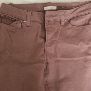 Pink/light purple skinny jeans